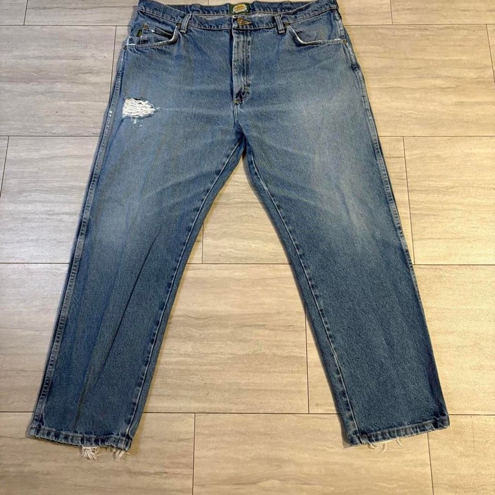 Vintage 90s Cabelas Cotton Jeans Mens 40x29 Blue Denim Straight 90510AD